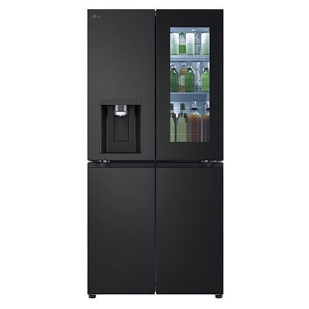 Photos - Fridge LG 508L InstaView™ Multi Door Refrigerator, Matte Black GMG860EPBE Black GMG860EPBE.AEPQLGU 