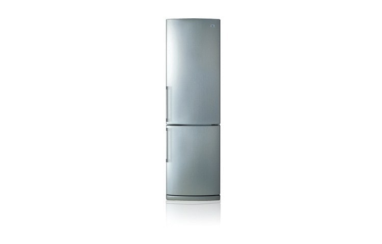 Front view of Combination Refrigerator/Freezer (Gross Capacity 328 Litres; Stainless Steel) GR419BSCA