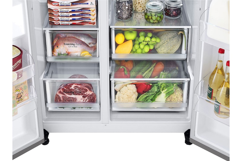 Shelfs with Food perspective view