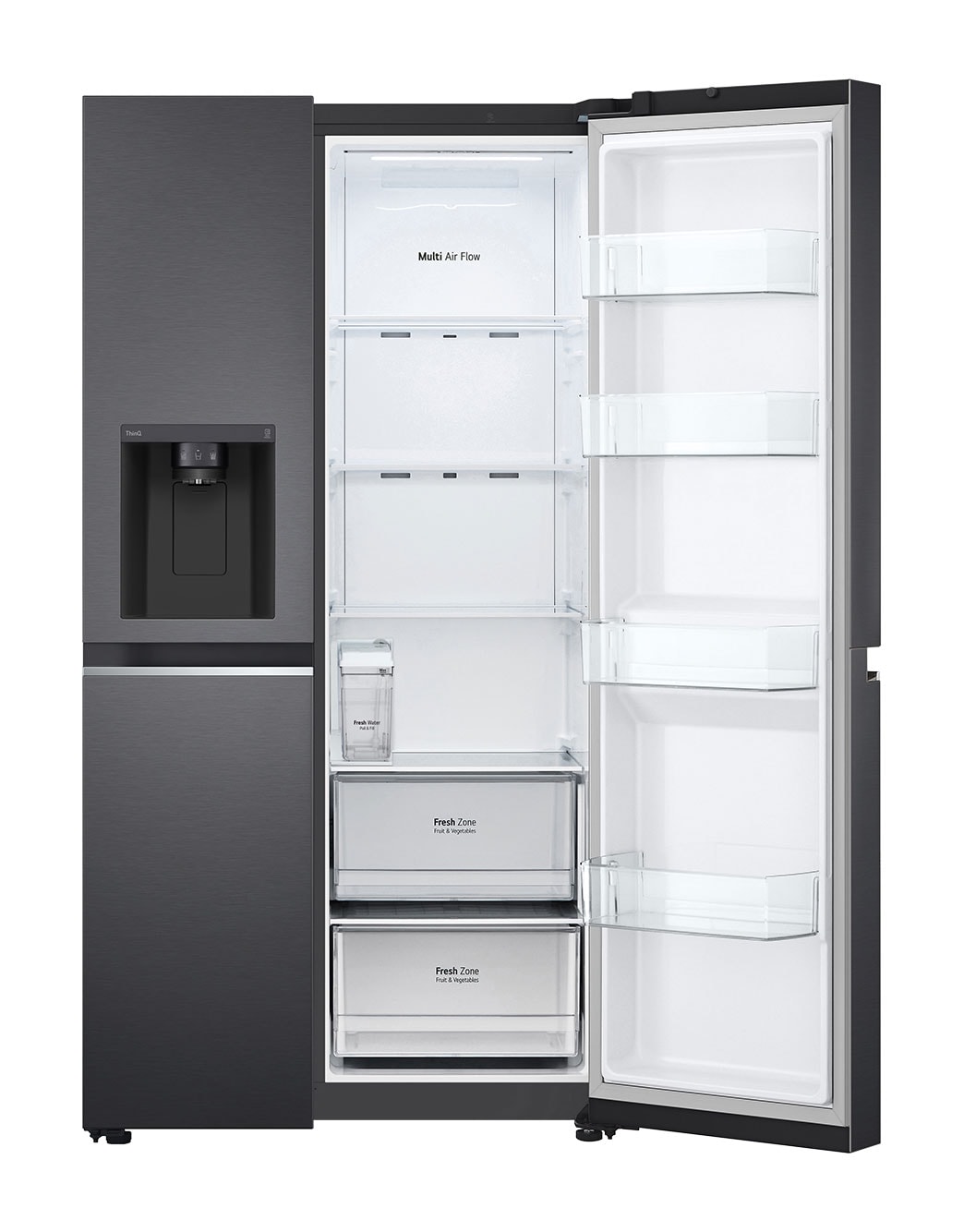 Front single door open without food