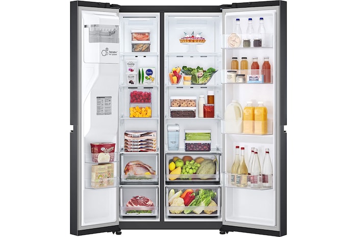 Front all door open with food