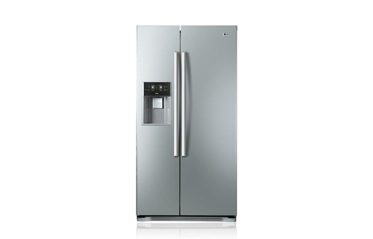Front view of Side-by-Side Refrigerator/Freezer (Gross Capacity 574 Litres) GWL207FSQA