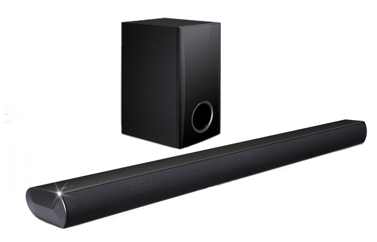 LG 2.1 Ch 120W LAS350B Soundbar with Wired Subwoofer, LAS350B