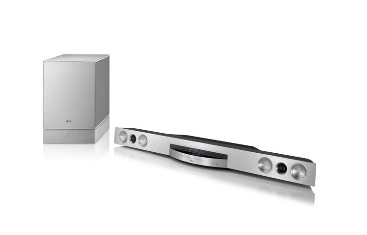 LG Smart 3D Blu-ray Disc™ Playback Aluminium Sound Bar and Wireless Woofer, BB5521A