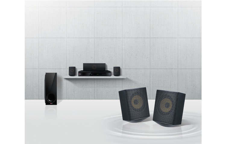 LG 5.1CH 1000W 3D BLU-RAY™ HOME CINEMA SYSTEM WITH 4 SATELLITE SPEAKERS, BH6730S