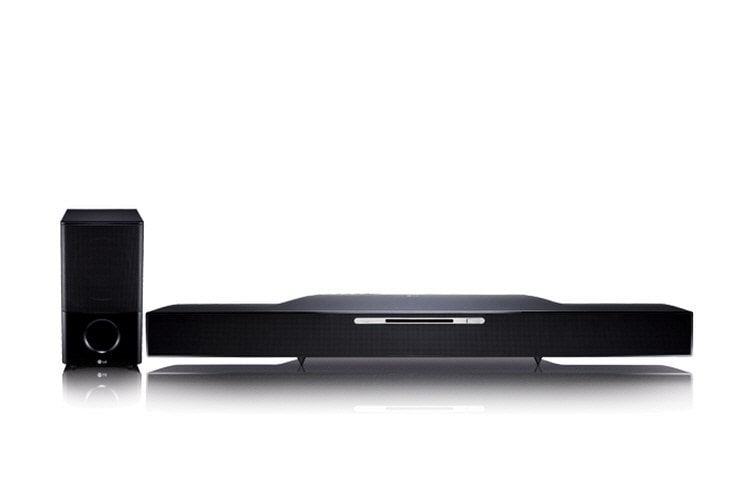 LG Super slim Blu-ray sound bar with wireless subwoofer, HLB54S