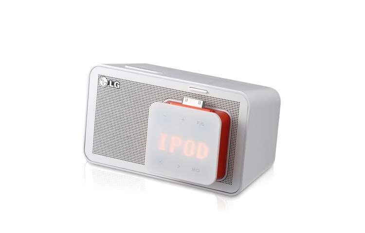 LG ND1520 iPod Docking Speaker delivering outstanding sound from your iPod/iPhone listening to your favourite tunes on your FM radio, ND1520