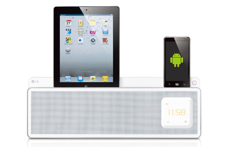 LG ND5520 Docking Station making life simple. Delivering outstanding sound from your iPod/iPhone & iPad, listening to your favourite tunes on your FM radio, ND5520