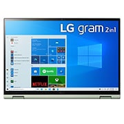 LG gram 2-in-1 Ultra-Lightweight with 14” 16:10 IPS Display and 11th Gen Intel® Core™ i7 Evo™ platform and Iris® Xe Graphics, 14T90P-K.AA74A1