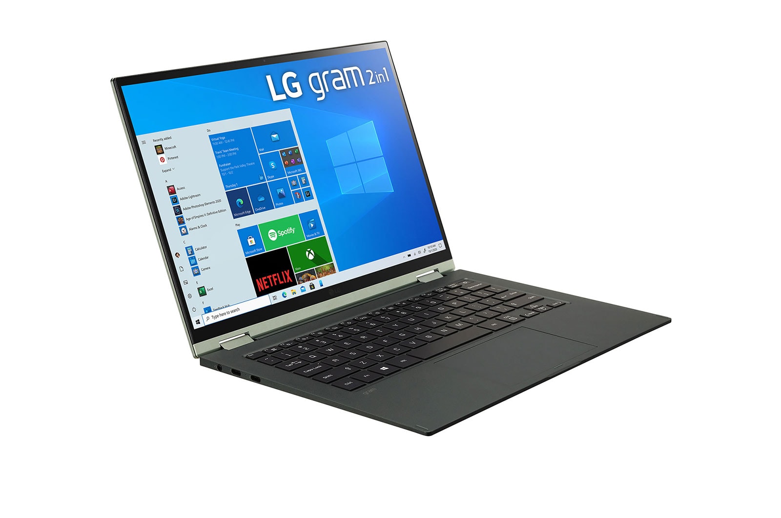 LG gram 2-in-1 Ultra-Lightweight with 14” 16:10 IPS Display and 11th Gen Intel® Core™ i7 Evo™ platform and Iris® Xe Graphics, 14T90P-K.AA74A1