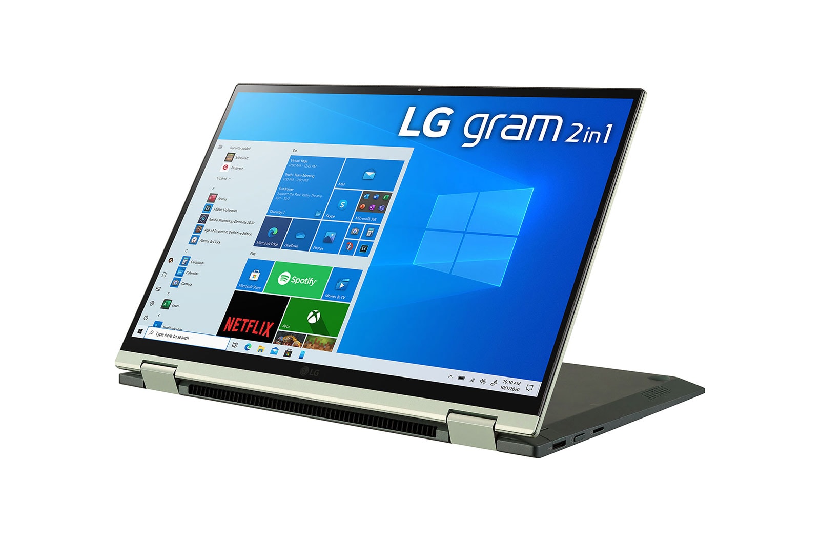 LG gram 2-in-1 Ultra-Lightweight with 14” 16:10 IPS Display and 11th Gen Intel® Core™ i7 Evo™ platform and Iris® Xe Graphics, 14T90P-K.AA74A1