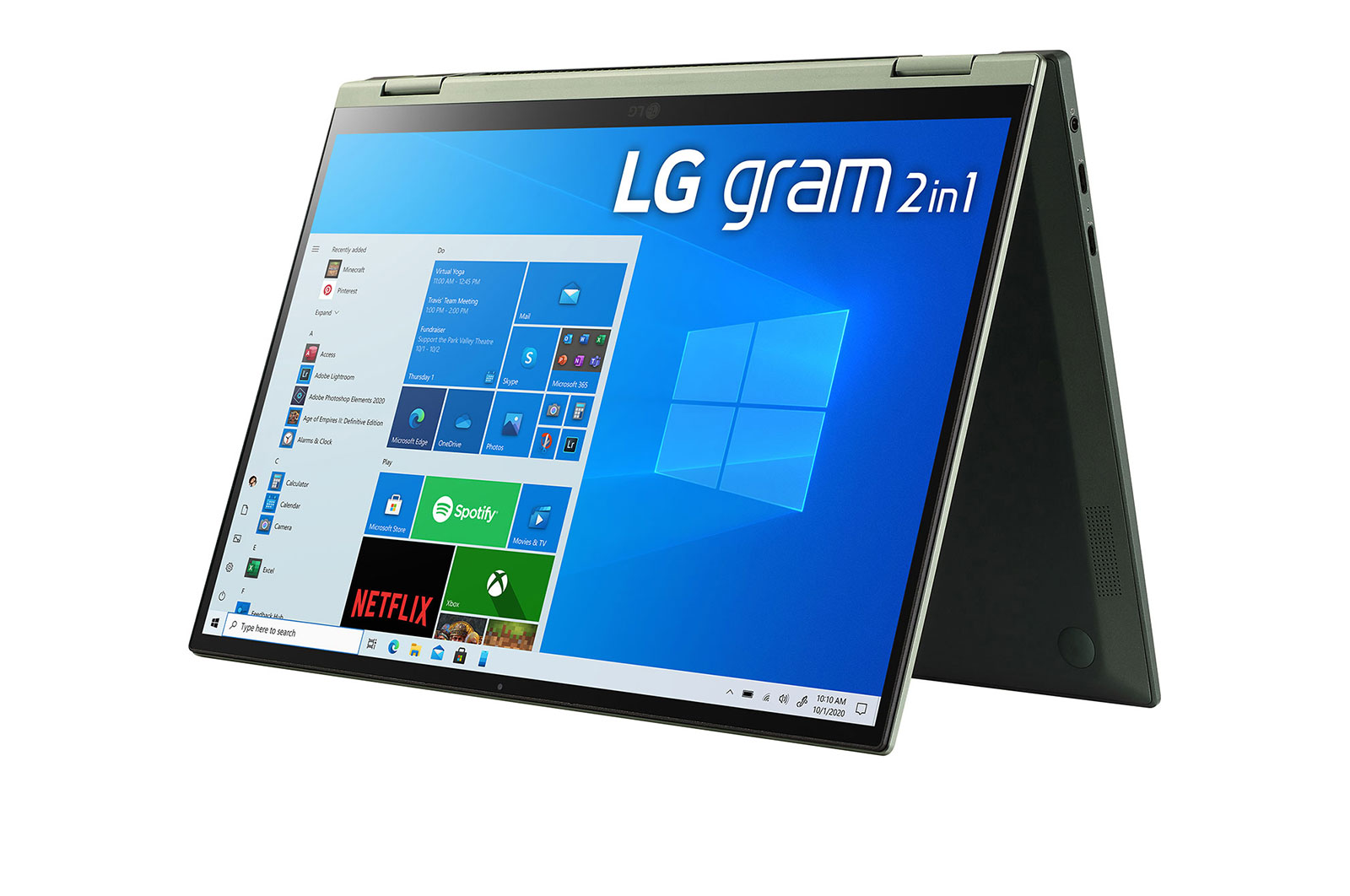 LG gram 2-in-1 Ultra-Lightweight with 14” 16:10 IPS Display and 11th Gen Intel® Core™ i7 Evo™ platform and Iris® Xe Graphics, 14T90P-K.AA74A1