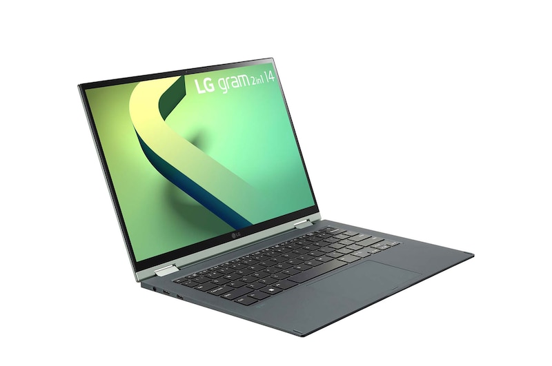 LG gram 2-in-1 14" laptop | ultra-lightweight with 16:10 IPS anti glare display and Intel® Evo 12th Gen. Processor, 14T90Q-K.AA77A1