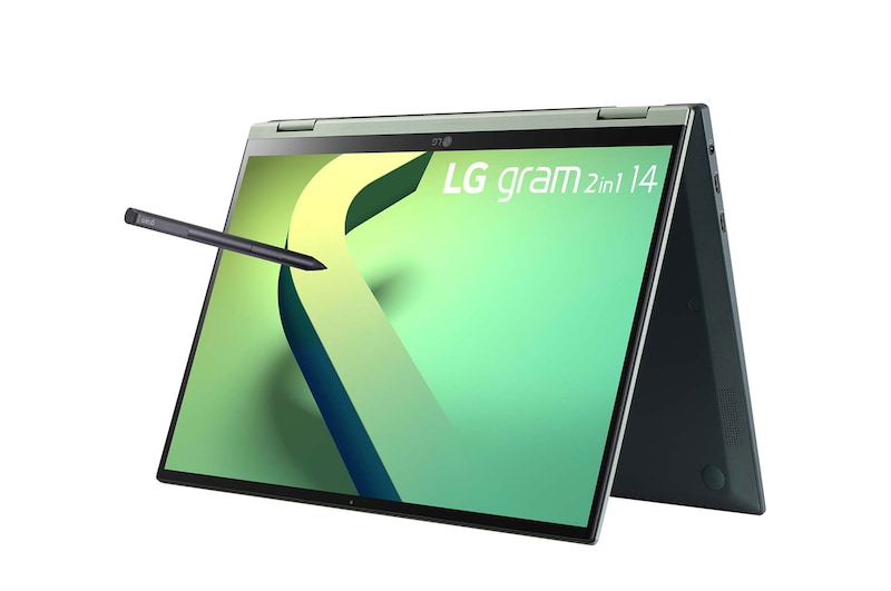 LG gram 2-in-1 14" laptop | ultra-lightweight with 16:10 IPS anti glare display and Intel® Evo 12th Gen. Processor, 14T90Q-K.AA77A1