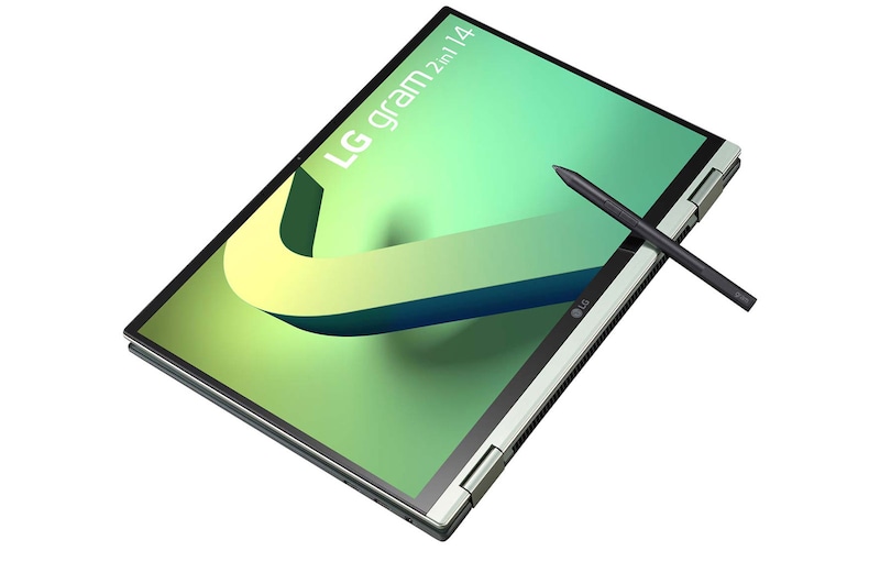 LG gram 2-in-1 14" laptop | ultra-lightweight with 16:10 IPS anti glare display and Intel® Evo 12th Gen. Processor, 14T90Q-K.AA77A1