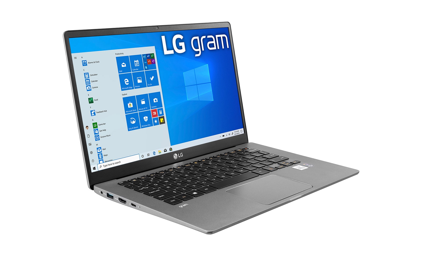 LG gram 14" Ultra-Lightweight 10th Gen Intel® Core™ i7-1065G7 processor, 14Z90N-V.AA75A1