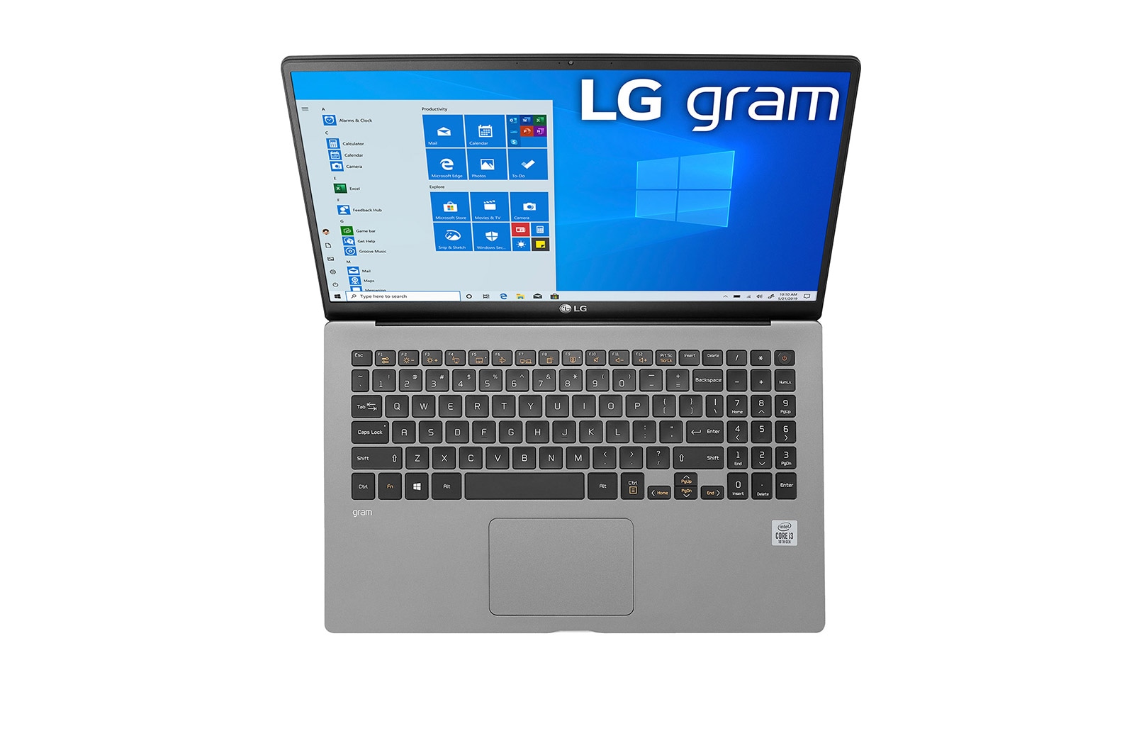 LG gram 15" Ultra-Lightweight 10th Gen Intel® Core™ i7-1065G7 processor, 15Z90N-V.AA72A1