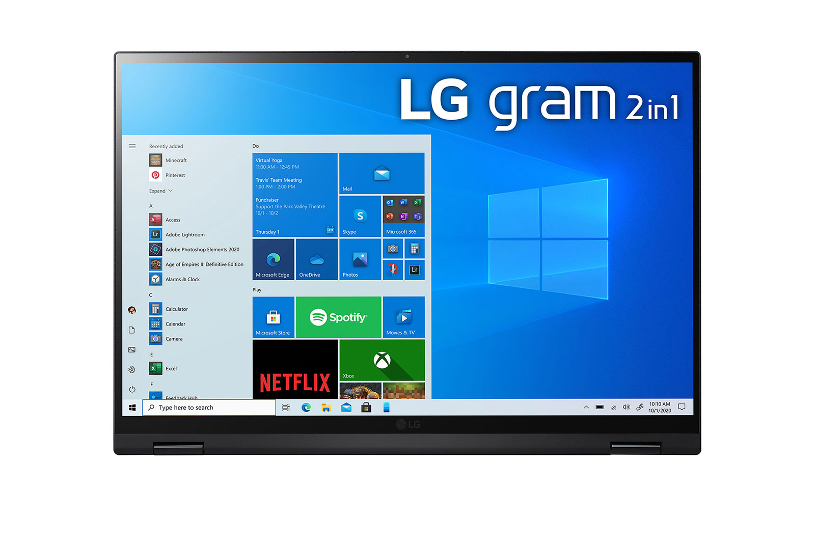 LG gram 2-in-1 Ultra-Lightweight with 16” 16:10 IPS Display and 11th Gen Intel® Core™ i7 Evo™ platform and Iris® Xe Graphics, 16T90P-K.AA75A1