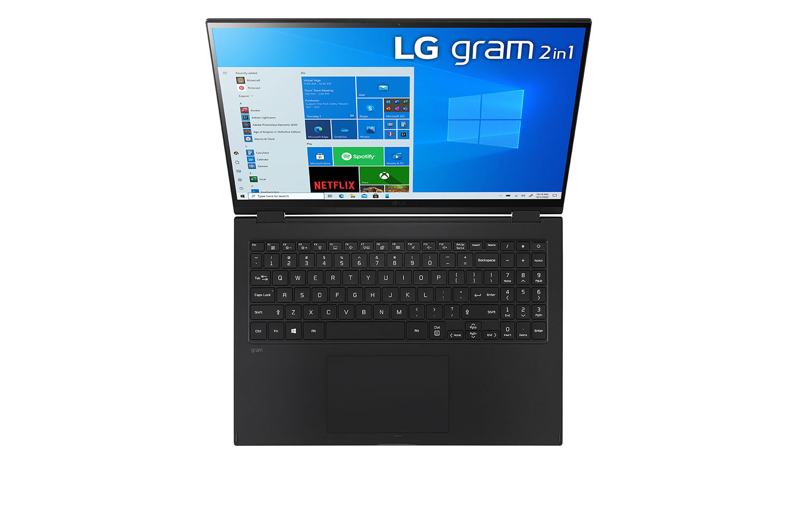 LG gram 2-in-1 Ultra-Lightweight with 16” 16:10 IPS Display and 11th Gen Intel® Core™ i7 Evo™ platform and Iris® Xe Graphics, 16T90P-K.AA75A1