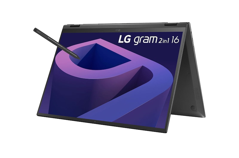 LG gram 2-in-1 16" Ultra-lightweight with 16:10 IPS Anti glare Display and Intel® Evo 12th Gen. Processor, 16T90Q-K.AA78A1