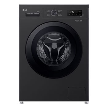 Front view of 9kg / 5kg Direct Drive Washer Dryer Matte Black - W4X1095NNK