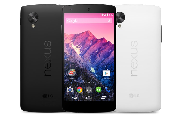 LG NEXUS 5 AVAILABLE IN BLACK, WHITE AND RED, D821