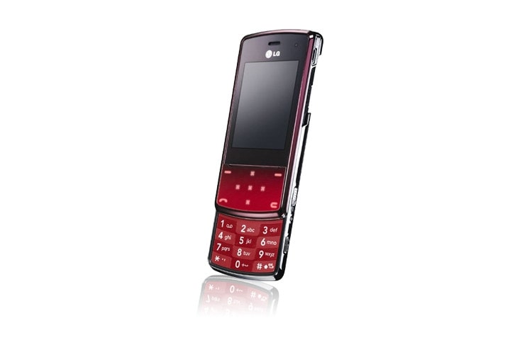 LG Mobile Phone with Slider Design, Interactive Touch Lighting, Tempered Glass, and 3 MP Camera with Auto-Focus, KF510