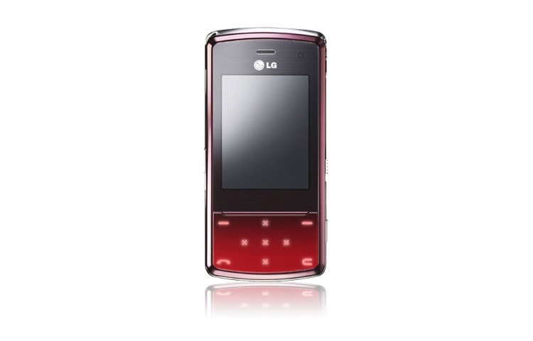 LG Mobile Phone with Slider Design, Interactive Touch Lighting, Tempered Glass, and 3 MP Camera with Auto-Focus, KF510