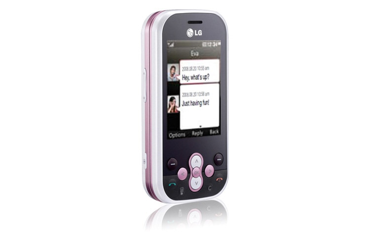 LG Mobile Phone with 2 MP Camera, QWERTY Keyboard, SMS, Email Wizard, and Social Networking, KS360