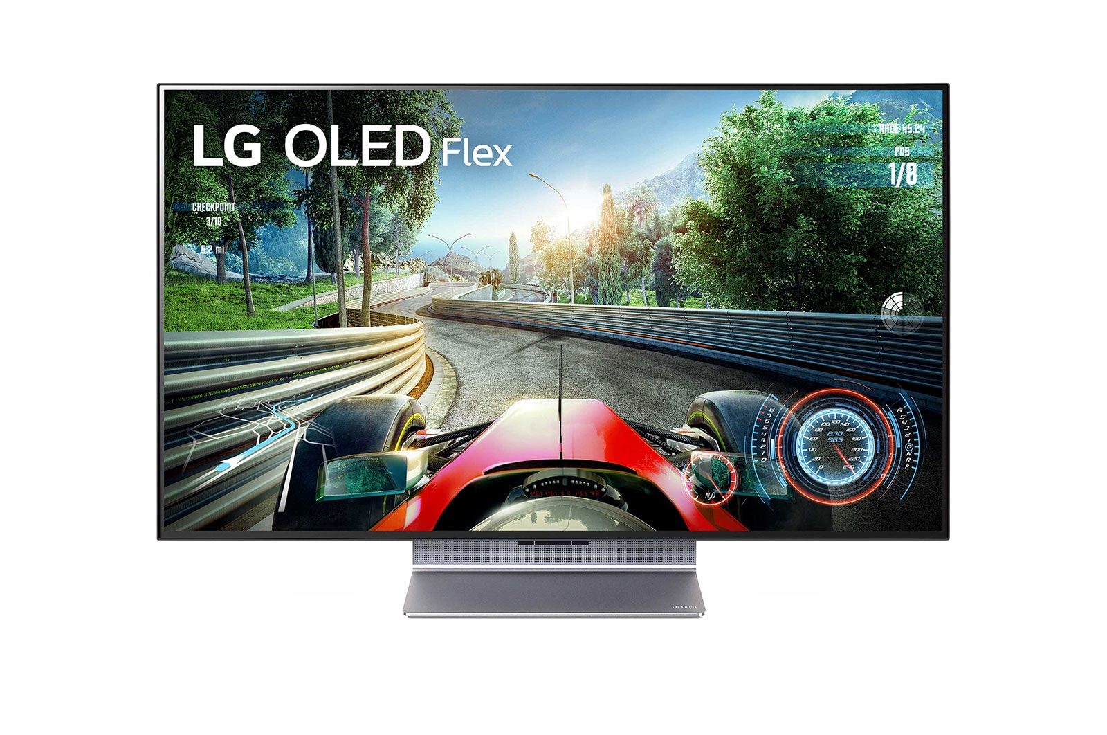 LG 42LX3Q6LA (2022) OLED Flex HDR 4K Ultra HD Smart TV, 42 inch with  Flexible Display