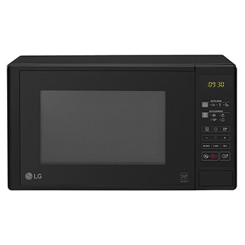 Front view of 20L 700W Microwave Oven with Grill and Touch Control Panel, Black MH6042D