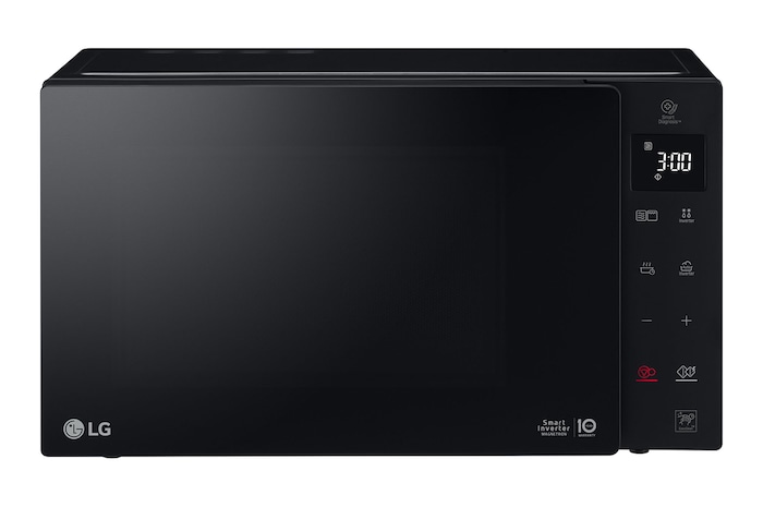 Front view of NeoChef™ 25L 1000W Microwave Oven with Grill and Touch Control Panel, Black - MH6535GIS