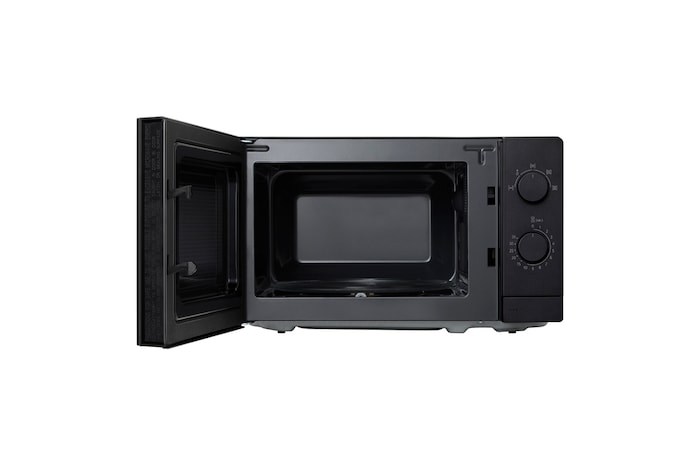 Front open view of microwave oven