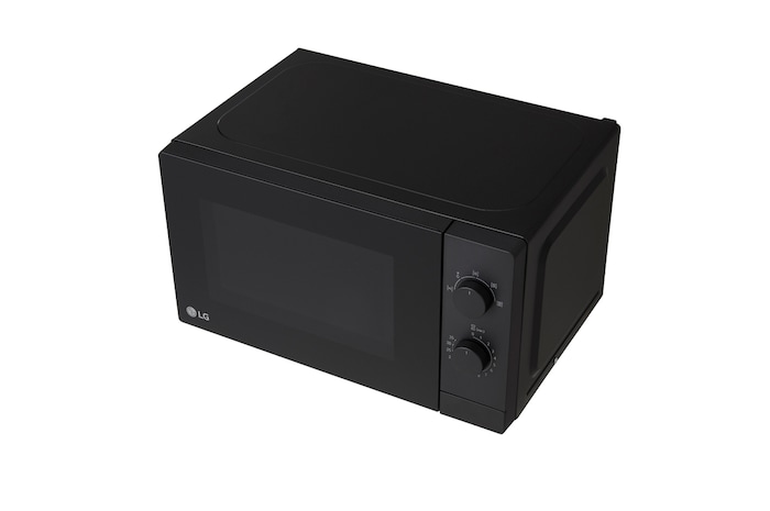 Right top perspective view of microwave oven