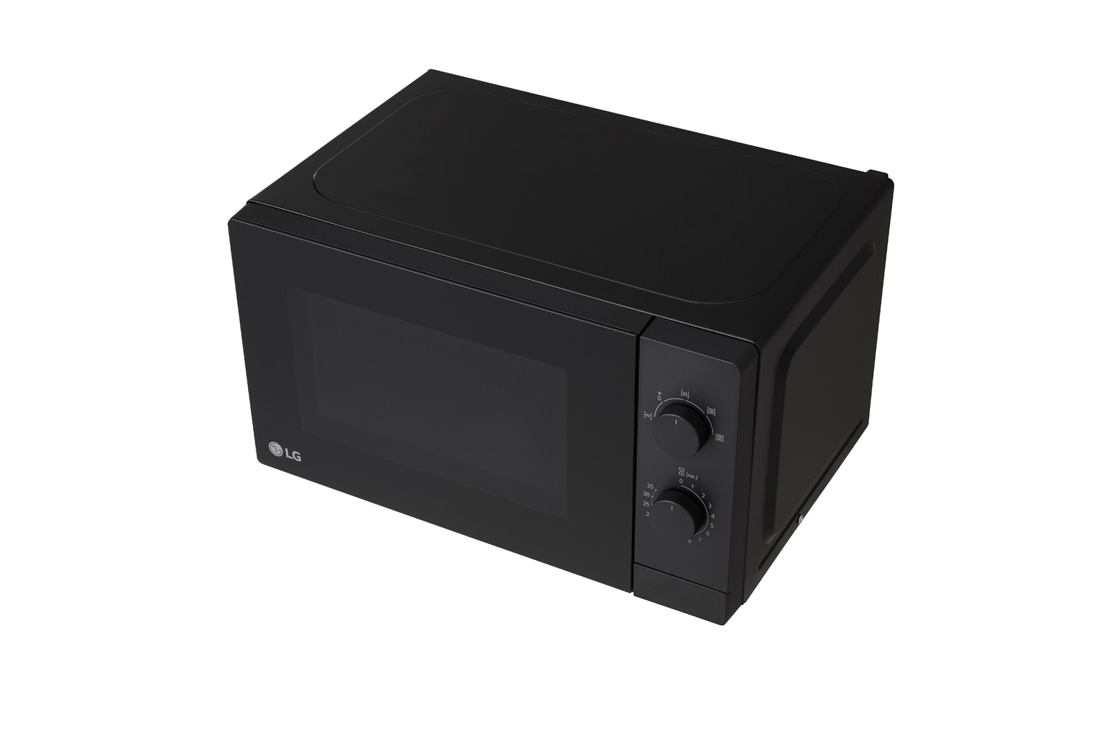 Right top perspective view of microwave oven