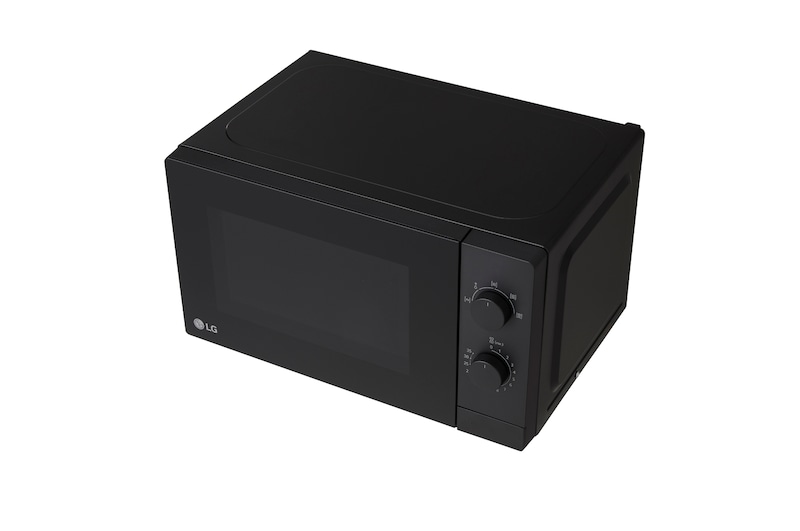 Right top perspective view of microwave oven