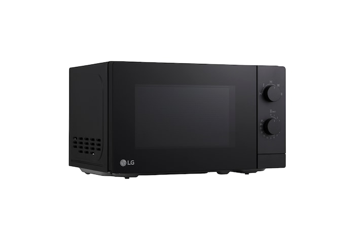 Left view of microwave oven