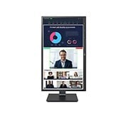 LG 23.8-inch Full HD (1920x1080) IPS Monitor with Built-in Full HD Webcam, 24BP75CP-B