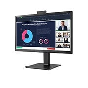 LG 23.8-inch Full HD (1920x1080) IPS Monitor with Built-in Full HD Webcam, 24BP75CP-B