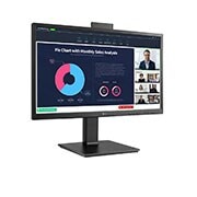 LG 23.8-inch Full HD (1920x1080) IPS Monitor with Built-in Full HD Webcam, 24BP75CP-B