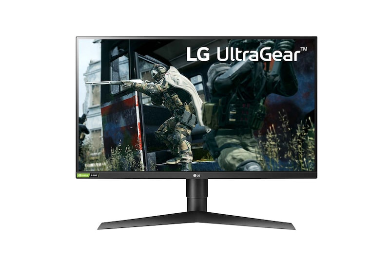 LG 27" Class UltraGear™ QHD144Hz IPS Gaming Monitor with G-Sync® Compatible, 27GL83A-B