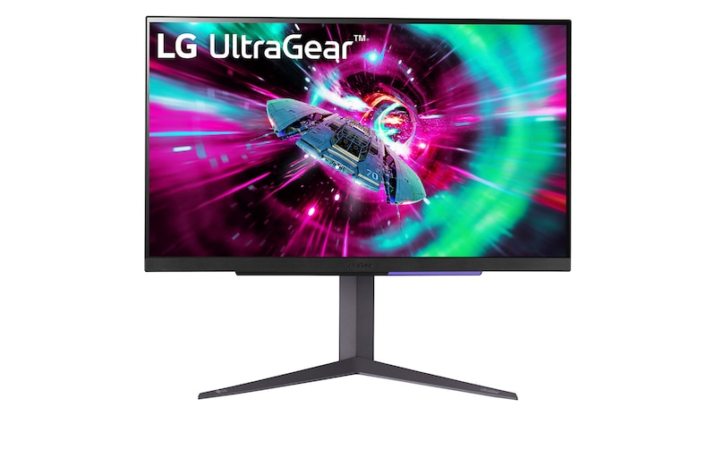 LG 27” LG UltraGear™ UHD Gaming Monitor, 144Hz Refresh Rate, 1ms (GtG) Response Time, Black, 27GR93U-B