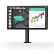 LG 27" QHD Ergo IPS Monitor with USB Type-C™, 27QN880