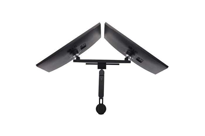 LG 27" LG QHD Ergo Dual Monitor, IPS Display, Black, 27QP88D-BS