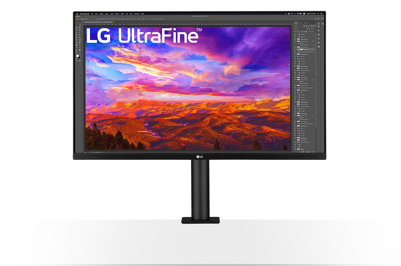 LG 31.5" UltraFine™ UHD 4K Ergo IPS Monitor with USB Type-C™, 32UN88A-W