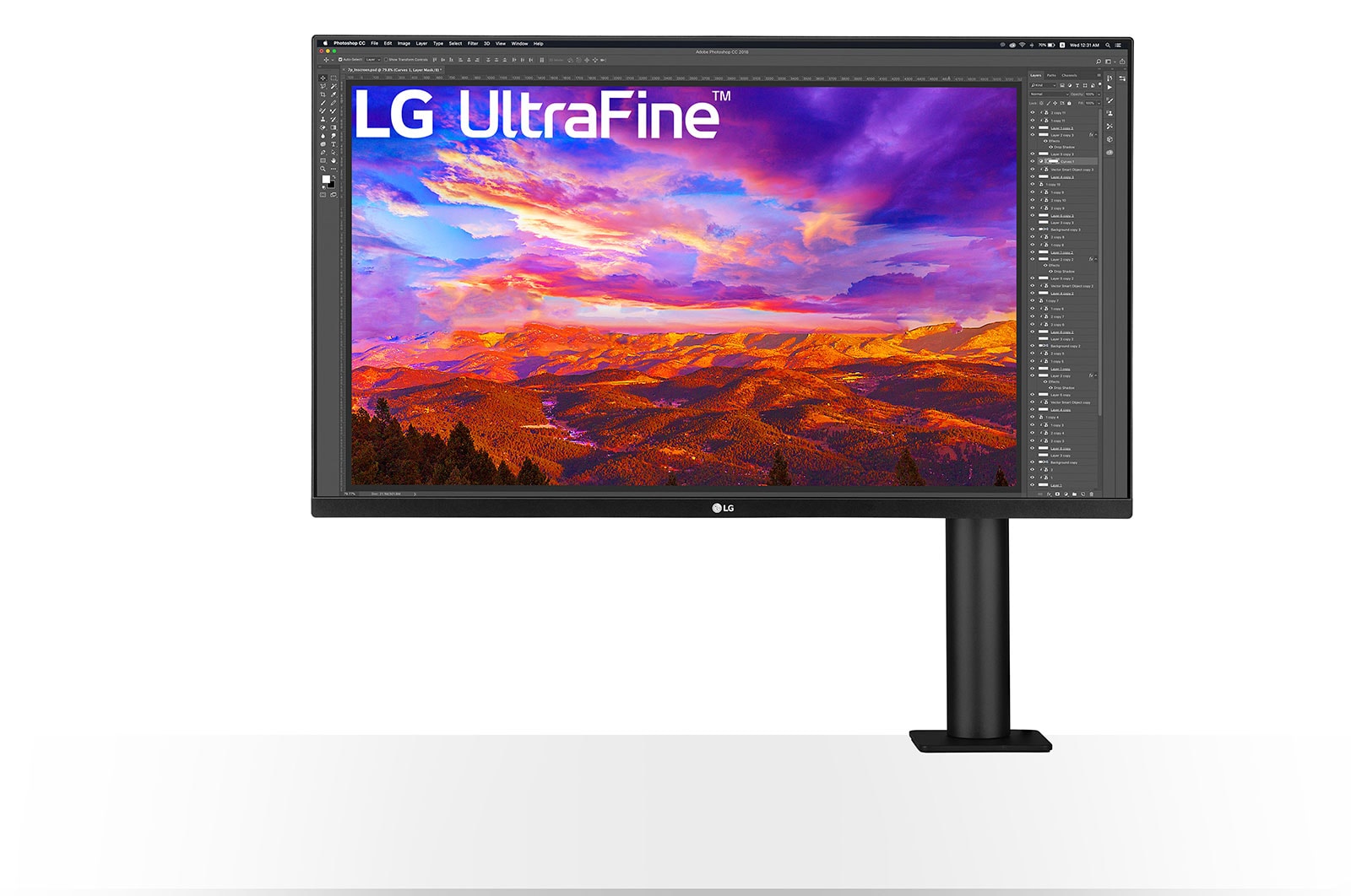 LG 31.5" UltraFine™ UHD 4K Ergo IPS Monitor with USB Type-C™, 32UN88A-W