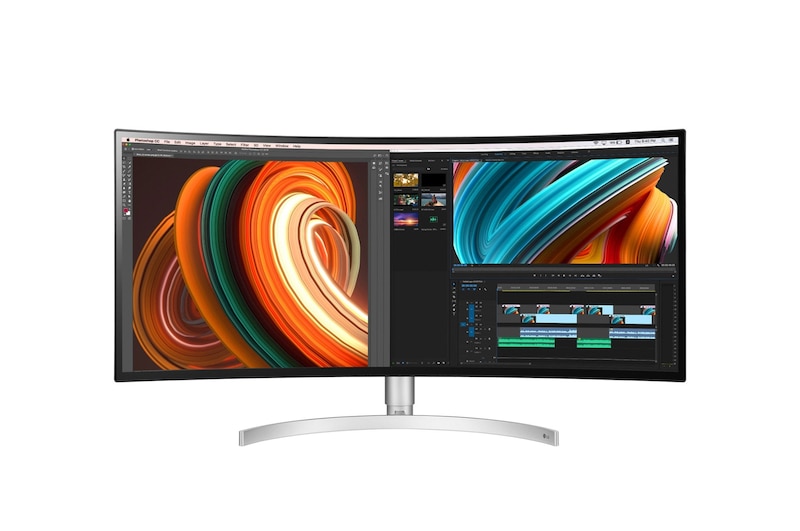 LG 34" Curved UltraWide™ QHD (3440 x 1440) Nano IPS Monitor, 34WK95C
