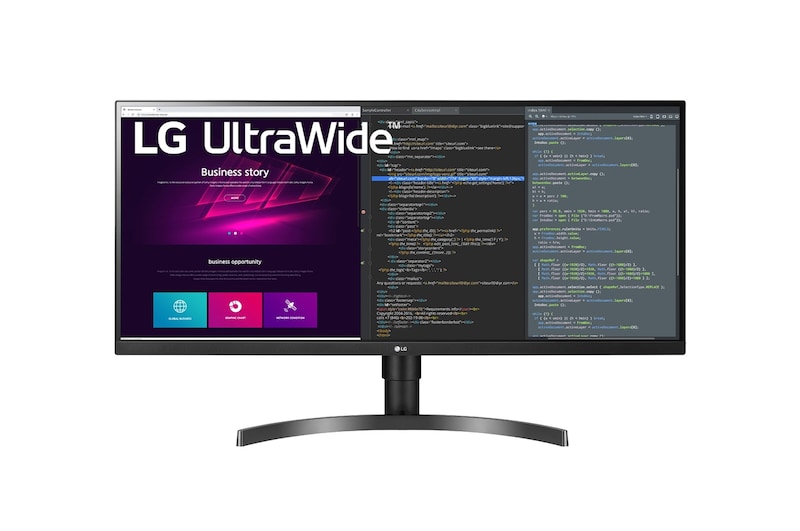 LG 34" UltraWide™ QHD (3440 x 1440) IPS Monitor, 34WN750P-B
