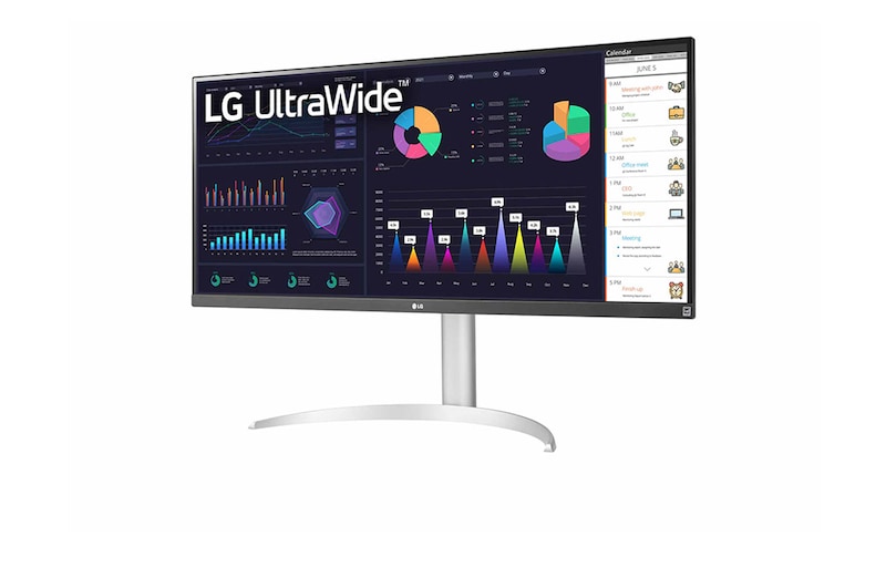 LG 34" 21:9 UltraWide™ Full HD IPS Monitor with AMD FreeSync™, 34WQ650-W