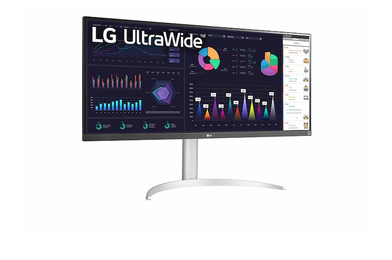 LG 34" 21:9 UltraWide™ Full HD IPS Monitor with AMD FreeSync™, 34WQ650-W